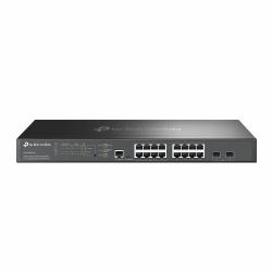 TP-Link Omada 16-Port 2.5G and 2-Port 10GE SFP+ L2+ Managed Switch with 8-Port PoE+ (TP-Link Omada SG3218XP-M2 V1.6 - Switch - L2+ - Managed - 8 x 2.5GBase-T + 8 x 100/1000/2.5G [PoE+] + 2 x 10Gb E...