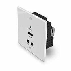 Lindy 38348 AV extender AV transmitter White (70M CAT.6 HDMI 4K60 IR RS-232 - HDBASET EU WALL PLATE EXTENDER T)