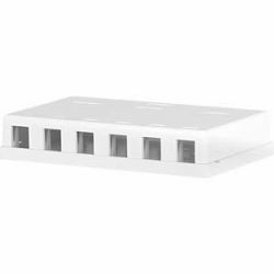 EFB Elektronik EC020400006 network junction box White (KEYSTONE BOX 6PORT SURF-MOUNTED - PURE WHITE WITHOUT MODULE)