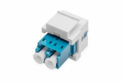 Digitus Fiber optic LC/LC duplex coupler, Singlemode, Keystone module (LWL-LC/LC-DUPLEX-COUPLER SINGLM - F KEYSTONEPANEL OS2 BLUE FRAME)