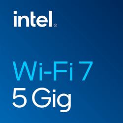 Intel Wi-Fi 7 BE200 Internal WLAN / Bluetooth 5800 Mbit/s (Intel Wi-Fi 7 BE200 - Network adapter - M.2 2230 - Wi-Fi 6E, Bluetooth, Wi-Fi 7)