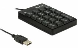 DeLOCK 12481 numeric keypad Universal USB Black (DeLOCK - tastatur - sort)
