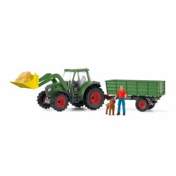 schleich FARM WORLD Tractor with Trailer (Schleich Farm World 42608 Trakt)