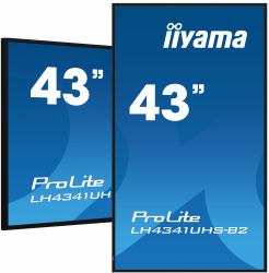 iiyama LH4341UHS-B2 Signage Display 108 cm [42.5"] LCD 500 cd/m² 4K Ultra HD Built-in processor Android 8.0 24/7 (iiyama LH4341UHS-B2 Signage Display 108 cm [42.5'] LCD 500)