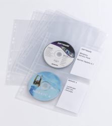 Durable 5238-19 Cover 40 discs Transparent (Durable 2 CD/DVD LIGHT Puched Pockets M [10])
