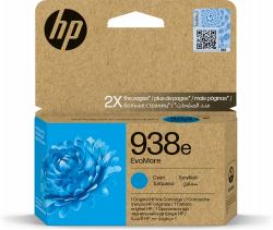 HP 938e EvoMore Cyan Original Ink Cartridge (HP 938e EvoMore Cyan Ink Cartridge)