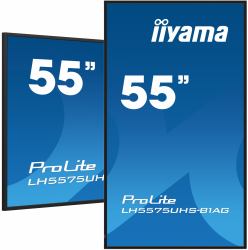 iiyama LH5575UHS-B1AG Signage Display Digital signage flat panel 138.7 cm [54.6"] LCD Wi-Fi 500 cd/m² 4K Ultra HD Black Built-in processor Android 11 24/7 (55" ProLite LH5575UHS-B1AG Commercial Di...