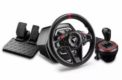 Thrustmaster T128 Shifter Pack Black Steering wheel + pedals + shifter Analogue / Digital PC, Xbox One, Xbox One S, Xbox One X (THRUSTMASTER T-128 SHIFTER PACK)