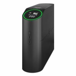 APC Back-UPS Pro BGM2200B-GR - 2200VA/1320W, 4x Schuko & 2x C13 outlets, 3x USB charger, USB dataport (BACK-UPS PRO 2200VA FOR GAMING - 230V PURE SINEWAVE LCD BLACK SCH)