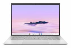 ASUS Chromebook Plus Enterprise CB54 Intel Core Ultra 5 115U 35.6 cm [14"] Touchscreen WQXGA 8 GB LPDDR5x-SDRAM 256 GB SSD Wi-Fi 6E [802.11ax] ChromeOS Silver, UK (ASUS CB5403CMA QM0120 - Intel Cor...