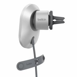 Belkin BoostCharge Pro Mobile phone Grey Cigar lighter Wireless charging Auto (QI2 15W CAR VENT MOUNT NO CLA - )