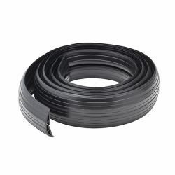 connektgear 3m Indoor Rubber Cable Protector 19 x 9.5mm Internal Channel - Black (3M INDOOR CABLE COVER PROTECTOR - 19 X 9.5MM CHANNEL BLACK)
