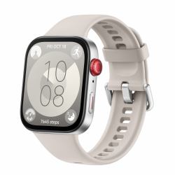 Huawei WATCH Fit 3 4.62 cm [1.82"] AMOLED 43.2 mm Digital 408 x 480 pixels Touchscreen Silver Wi-Fi GPS [satellite] (Huawei WATCH Fit 3 [White], Solo-B09S)