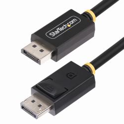 StarTech.com 2m DisplayPort 2.1 Cable, VESA Certified DP40 DisplayPort Cable w/UHBR10/HDR/HDCP 2.2, 8K 60Hz/4K 144Hz w/DSC 1.2a, 40Gbps, DP 2.1 Cable, UHD Monitor Cord, M/M (DISPLAYPORT 2.1 CABLE 8...