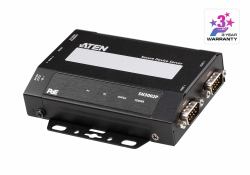 ATEN SN3002P serial server RS-232 (ATEN Altusen SN3002P - Device server - 2 ports - 100Mb LAN, RS-232 - desktop / wall / DIN rail mountable)