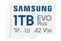 Samsung MB-MC1T0S 1 TB MicroSDXC UHS-I (Samsung EVO Plus MB-MC1T0SA - Flash memory card [microSDXC to SD adapter included] - 1 TB - A2 / Video Class V30 / UHS-I U3 / Class10 - microSDXC UHS-I)
