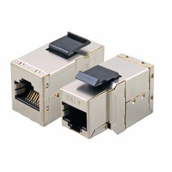 MODULAR-ADAPTER CAT.6 STP SNAP - -IN METALL
