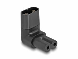 DeLOCK Power Adapter IEC 60320 - C8 to C7, male / female, 2.5 A, 90° angled (Delock - strÃ¸mforsyningsadapter - powe)