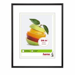 Hama Sevilla Single picture frame Black, Transparent (SEVILLA PLASTIC FRAME 21X29.7CM BLK)
