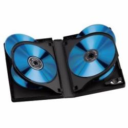 Hama DVD Box 6, Black, Pack - 3 pieces 6 discs (6 BOX DVD JEWEL CASE 3 PACK BLACK)
