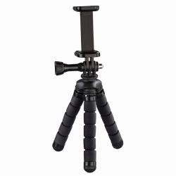 Hama Flex tripod Smartphone/Action camera 3 leg[s] Black, Red (FLEX MINI TRIPOD 14CM BLACK 2IN1)