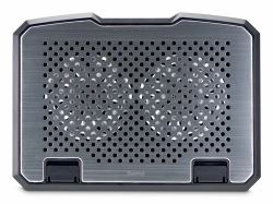 Hama Aluminium laptop cooling pad 39.6 cm [15.6"] Black (LAPTOP COOLER 2 FANS 40CM BLACK)