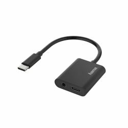 Hama 00200319 audio card 2.0 channels USB (Hama 200319 Audio-Adapter 2in1 USB-C-S)