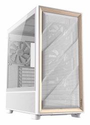 Antec FLUX Midi Tower White (Antec FLUX Mid Tower Gaming Case, 1 x USB Type-C / 2 x USB 3.0, Tempered Glass Side Window Panel, Multi-directional Vent Design, 5 x Pre-Installed PWM Fans, E-ATX [=330...