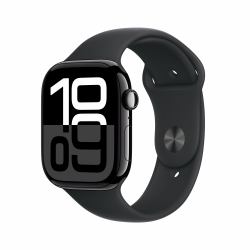 Apple Watch Series 10 [Demo] GPS 46mm Jet Black Aluminium Case with Black Sport Band - S/M (^WATCH 10 46 JB AL BK SB SM GPS DEMO)