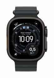 Apple 49mm Black Ocean Band - Black Titanium Finish (-APPLE WATCH 49 BLACK BLACK TI OB)