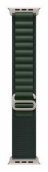 Apple 49mm Dark Green Alpine Loop - Medium - Natural Titanium Finish (-APPLEWATCH 49 DARK GREEN N TI ALP M)