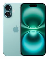 Apple iPhone 16 512GB Teal (Apple iPhone 16 - 5G smartphone - dual-SIM / Internal Memory 512 GB - OLED display - 6.1" - 2556 x 1179 pixels - 2x rear cameras 48 MP, 12 MP - front camera 12 MP - teal)
