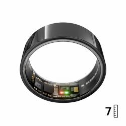 Ultrahuman Ring AIR – Sleep and Fitness Tracker, Smart Ring for Men and Women, No app fee for standard features, Up to 6 days battery life [Size 7 ] (Ring Air Aster Black Size 7)