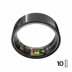 Ultrahuman Ring AIR – Sleep and Fitness Tracker, Smart Ring for Men and Women, No app fee for standard features, Up to 6 days battery life [Size 10 ] (Ring Air Aster Black Size 10)