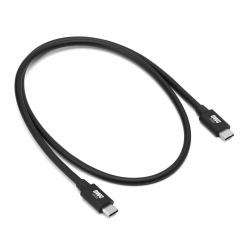 OWC 0.8M [31.5"] Thunderbolt 5 [USB-C] Cable (OWC OWCCBLTB5C0.8M 0.8 Meter TB5/TB4/USB4/C up to 80/120Gb/s Retail Cable 240W)