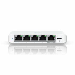 Ubiquiti UniFi Flex Mini 2.5G Managed 2.5G Ethernet [100/1000/2500] Power over Ethernet [PoE] Desktop White (Ubiquiti UniFi Flex 2.5G - Switch - 5-Port - managed)
