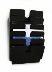 Durable 1700014061 literature rack 1 shelves Black (Durable FLEXIPLUS 6 A4 Landscape Black)