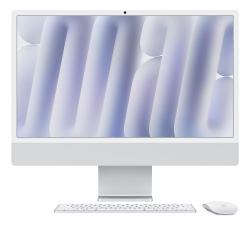 Apple iMac Apple M M4 59.7 cm [23.5"] 4480 x 2520 pixels All-in-One PC 16 GB 256 GB SSD macOS Sequoia Wi-Fi 6E [802.11ax] Silver (IMAC 24 M4 SLV/8C/8C/16GB/256GB)