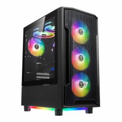 GAMDIAS ATHENA M6 LITE computer case Midi Tower Black (ATHENA M6 LITE MID-TOWER BLACK CASE)