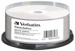 Verbatim DataLifePlus BD-R 25 GB 25 pc[s] (Verbatim BD-R 25GB 2x [25 pack] W/W T/P)