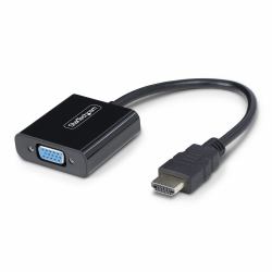 StarTech.com HDMI to VGA Adapter, Active Video Converter For Laptop/Desktop, 1920x1080 [1080p], HDMI Source to VGA Monitor/Display/Projector (HDMI TO VGA ADAPTER 1080P - - ACTIVE VIDEO CONVERTER)