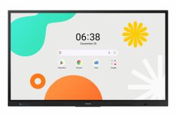 Samsung WA65F interactive whiteboard 165.1 cm [65"] 3840 x 2160 pixels Touchscreen Black (65" WAF Interactive Display - 65" Black Interactive Display 400 cd/m2 12/7 Operation 2x HDMI 4x USB)