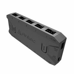 Antec ARGB & PWM FAN CONTROLLER fan speed controller (Antec ARGB & Fan Controller - 5 PWM Fan Ports, 5 ARGB LED Ports, SATA Power, Compact Design, 2-Year Warranty)