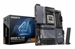 GIGABYTE B850 AI TOP Motherboard - AMD Ryzen 9000 Series CPUs, 16+2+2 Phases Digital VRM, up to 8600MHz DDR5 [OC], 2xPCIe 5.0 + 1xPCIe 4.0 M.2, 10 LAN, WIFI 7, USB 3.2 Gen 2x2 (GIGABYTE AM5 B850 AI...