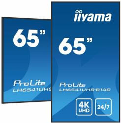 iiyama LH6541UHS-B1AG Signage Display 163.8 cm [64.5"] LCD 500 cd/m² 4K Ultra HD Black 24/7 (iiyama ProLite 65' 4K Digital Signage Display)