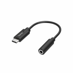 Hama 00205282 mobile phone cable Black USB C 3.5mm (Hama Essential Line USB-C til hovedtel)