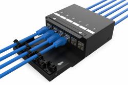Digitus Consolidation point box, 6-port Keystone modules with intelligent cable manager (CONSOLIDATION POINT BOX 6 PORTS - 6 KEYSTONE-MODULE W CABLEMANAGER)