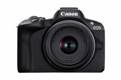 Canon EOS R50, Black + RF-S 18-45mm F4.5-6.3 IS STM Kit (Eos R50, Black + Rf-S 18-45Mm - F4.5-6.3 Is Stm Kit Milc 24.2 - Mp Cmos 6000 X 4000 Pixels - Warranty: 12M)