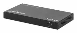Manhattan 4K@60Hz 3-Port HDMI Switch, Switches Between Three HDMI Inputs on One HDMI Output [3x1], 18G, Automatic and Manual Switching, IR Remote Control, Black (HDMI SWITCH 4K/60HZ 3 PORT - X3 HDM...