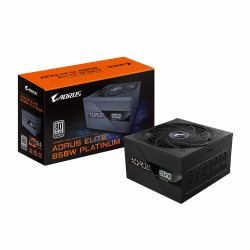 GIGABYTE AORUS ELITE P850W Power Supply - PCIe 5.0, 80 PLUS Platinum, Fully Modular Design, 120mm Fan, ATX 3.0 compatible, EU Plug (AORUS 850W PLATINUM F/M P850W)